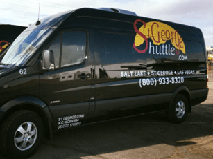 St. George Shuttle offering shuttle service to and from Salt Lake City