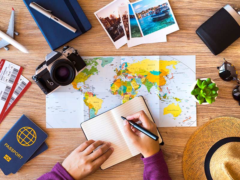 Making check list for travel