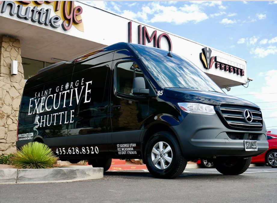 St. George Shuttle is offering Mercedes Sprinter van shuttle services in St. George, UT